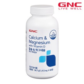 GNC [GNC] 칼슘 앤 마그네슘 60정(3, 60정, 1개