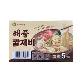 이가자연면 해물 칼제비 155.5g x 5입, 5개