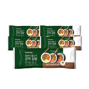 [무료배송/당일출고] 프레시지 곤약 김밥 광양식불고기맛, 5개, 220g