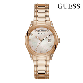 [게스시계 GUESS] GW0047L2 여성 로즈골드 큐빅 럭셔리 메탈손목시계