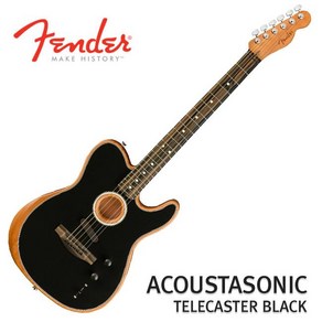 Fende USA Ameican Acoustasonic Telecaste BK, 단품, 1개