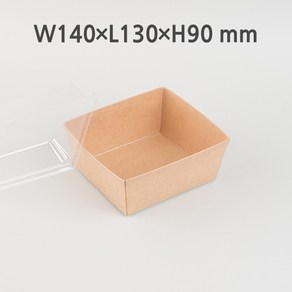 크라프트 샌드위치 대 (100개 셋트), 높은뚜껑, 100개, 1개