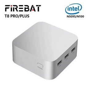 FIREBAT T8 프로 플러스 미니 PC 인텔 셀러론 N5095 N100 데스크탑 게이밍 컴퓨터 8GB 16GB 256GB 512GB DDR4 DDR5 WIFI5 BT42, 2) 8GB 256GB EU, 2.8GB 256GB EU, 없음, 없음, 없음