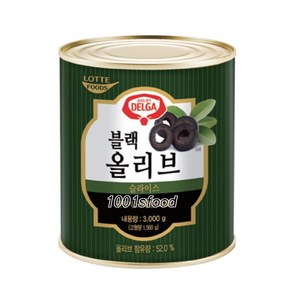 롯데 델가 블랙올리브 슬라이스3kg, 1개, 3kg