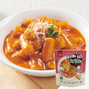 한맥 마시따 떡볶이 로제 200g 즉석떡볶이 간편조리 냉동 간식, 1개