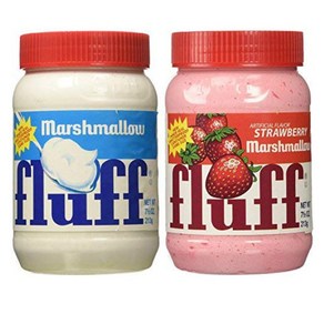 Fluff 마시멜로우 플러프 오리지날 앤 딸기 Mashmallow Fluff Oiginal and Stawbey 213g 2팩, 2개