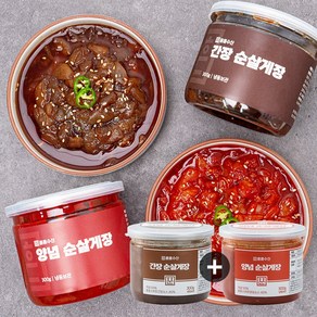 훈훈 간장 순살게장 300g+양념 순살게장 300g, 300g, 1개