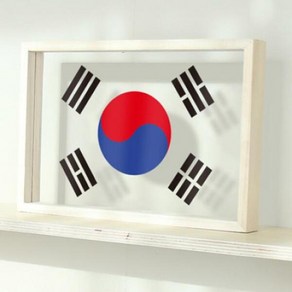 아트박스/꾸밈 ad346-우드투명액자20X30_태극기, 단품, 1개