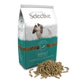 Supeme 슈프림펫 사이언스 셀렉티브 어덜트 래빗푸드 토끼사료 1.8kg Science Selective Adult Rabbit Food 4lbs, 1개