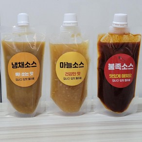 맛있는소스 200gx3종 냉채 매콤 마늘 소스 보쌈 족발소스