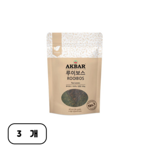 아크바 루이보스 허브티 잎차, 100g, 1개입, 3개