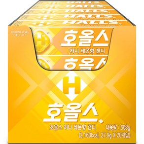 호올스 허니레몬향 캔디, 27.9g, 20개