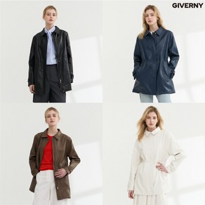 [GIVERNY] 지베르니 25SS faux레더 하프코트 1종(G21)