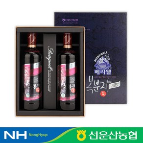 [선운산농협] 베리웰 복분자 진액 지관 선물세트 (700ml x 2병) / 복분자 농축액 (1set), 700ml, 1세트