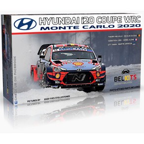 CGBEL021 1대24 현대 i20 쿠페 WRC 2020 Monte Calo Rally Winne, 1개