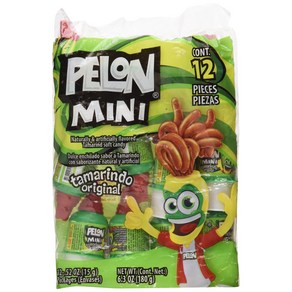 Mini Pelon Pelo Rico Tamaind Push up Candy 12-Count 6.3-Oun 미니 펠론 펠로 리코 타마린드 푸시업 캔디 12개입 6.3온스, 1개, 178g