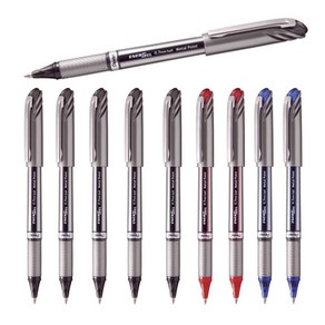 Pentel 에너겔 BL27 0.7mm 메탈팁 BLN25 0.5mm 니들팁 볼펜 블랙/블루/레드 세트, BL27 메탈팁 0.7mm 블랙6+블루2+레드2 세트