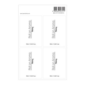 새로핸즈 롤온스티커 아로마 화이트 (3입12매), 단품, 12개
