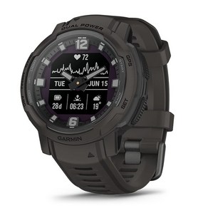 GARMIN(가민) ​​Instinct Cossove Dual Powe Gaphite Suica 대응 솔라 충전 대응 터프니스 아웃도어 GPS 워치 스마트 워치[일본 정규품], 단일 옵션