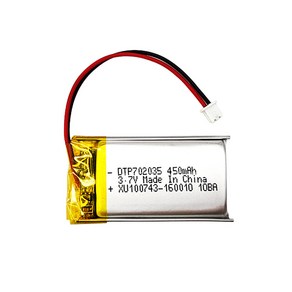 DTP 702035 3.7V 450mAh 리튬폴리머/배터리/충전지, 1개, 1개입