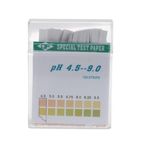 100 Stip 4.5-9 PH 알카리산 인디케이터 종이 물침 리트머스 테스트 키트 White, 1개