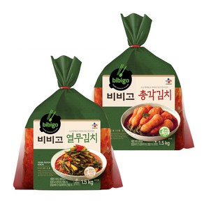 비비고 총각김치1.5kg ＋ 열무김치 1.5kg 혼합팩