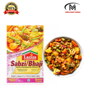 LAZIZA SABJI BHAJI MASALA 사브지 브하지 마살라 100G, 1개