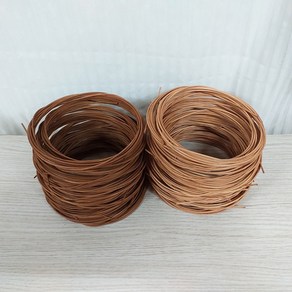 라탄이와실랑이 염색 라탄재료 2mm 50g 라탄환심 공예재료 소분 실, Tan