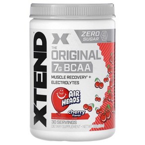 [Xtend] 엑스텐드 오리지널 BCAA 제로슈가 에어헤드 30 서빙, 1개, 399g