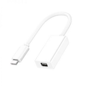 USB 3.1 USB-C-미니 디스플레이 포트 어댑터 케이블 썬더볼트 3-썬더볼트 2 어댑터, 1개