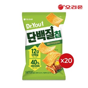 오리온 닥터유 단백질칩 버터오징어맛(60g), 20개, 60g