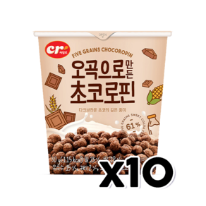 씨알로 오곡으로만든 초코로핀 컵시리얼 30g x 10개