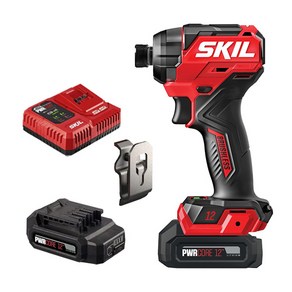 스킬 SKIL 12V 충전 임팩트 드라이버 ID6744SE20 배터리2개 벨트클립 포함, 1개