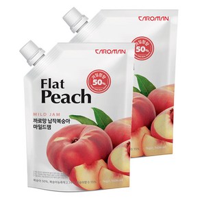 까로망 납작복숭아 리플잼 1kg 2개