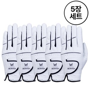 [부쿠로혼마] 반양피 골프장갑 남성용(한손)_H3205 5장세트, 5개