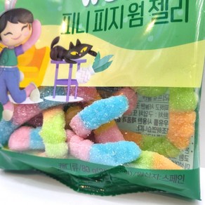 피니피지웜 젤리 1개 어린이 간식 지렁이젤리80g, 80g