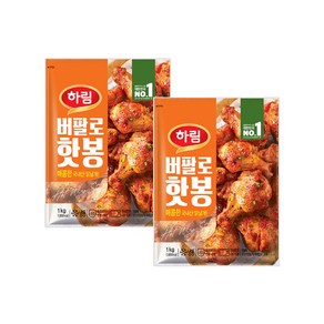 하림 매콤한 버팔로핫봉 1kg x 2, 2개