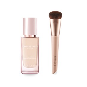 바닐라코 커버리셔스 세럼 파운데이션 30ml +파운데이션 브러쉬, 1개, 21 아이보리
