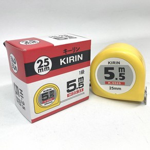 타지마스타일 KIRIN 5.5M 줄자 측정공구 산업현장 가정, 3개