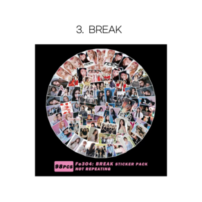 [슈어마켓] 엔믹스(NMIXX) 도무송 스티커_비공굿 굿즈, 03. BREAK