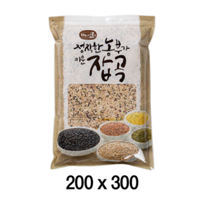 팩플러스 정직한농부가키운잡곡(지퍼형) 200x300 (1kg) 100매 농산물봉투 / 잡곡 / 쌀 / 지퍼백, 1개