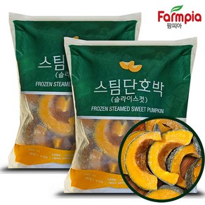 팜피아 냉동 유피단호박 슬라이스, 2개, 2kg