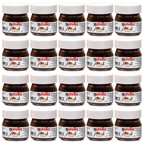 누텔라 헤이즐넛 스프레드 미니글라스 25g 20팩 Nutella Hazelnut Spead Mini Glass 0.88oz, 20개