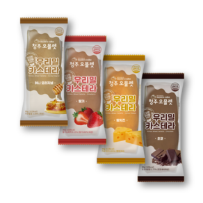 [맘스케이크] 우리밀 카스테라 / 4가지맛(오리지널 딸기 황치즈 초코) x 5개씩, 30g, 40개