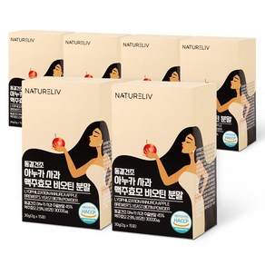 동결건조 아누카사과 맥주효모 비오틴 분말 스틱 추출 분말 식약청 인증 HACCP, 30g, 6개