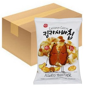 푸드킹 킹카사바칩 140g 12개입 1박스 매콤스낵 무, 12개