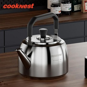 CookNest IH 하모니 물끓이는 주전자 304 스텐 휘슬 인덕션 주전자, 1개, 은색, 5L