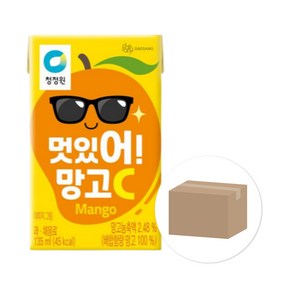 [얌얌마켓] 청정원 멋있어 망고씨C 1BOX, 32개, 135ml