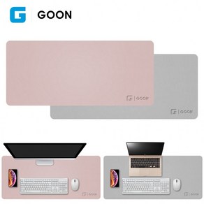 GOON 대형 가죽 장패드 (핑크.그레이) (MP-940), 단품, 1개