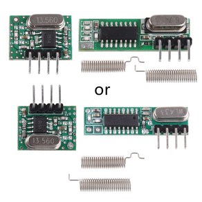 ARM/MCUWL DIY용 433Mhz RF 송수신기 모듈 링크 키트 아두이노 DIY용 433Mhz 무선 리모컨, 1개